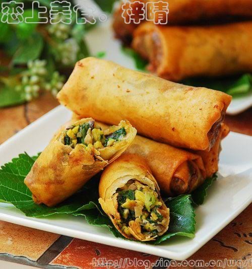 三鲜素春卷的做法