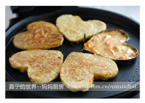 电饼铛鸡蛋南瓜饼的做法