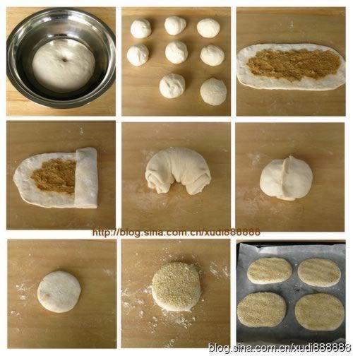 椒盐麻饼的做法