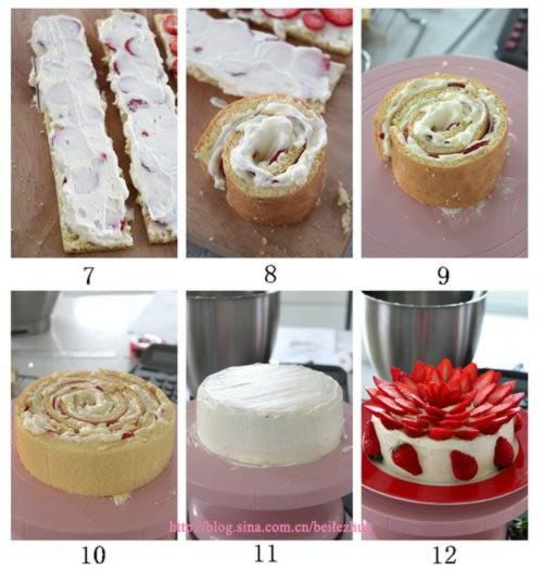 草莓奶油蛋糕的做法