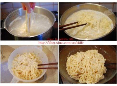 手工素凉面的做法