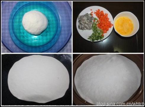 电饼铛海鲜奶酪大饼的做法