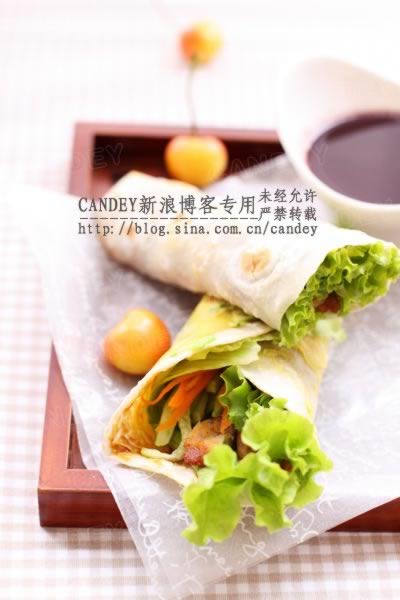 烙饼摊蛋卷饼的做法