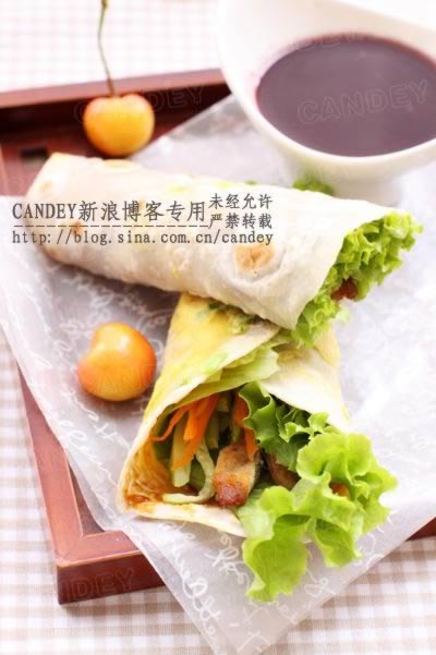 烙饼摊蛋卷饼的做法