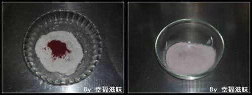 70℃烫面红曲戚风卷的做法