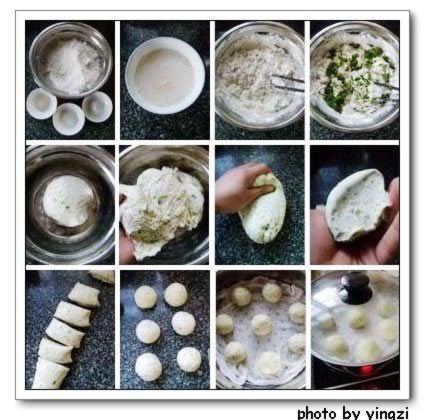 桑叶馒头的做法