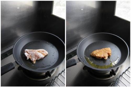 煎猪排汉堡的做法