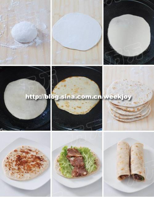 牛肉卷饼的做法