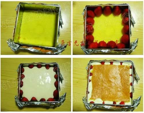 方形草莓慕司的做法