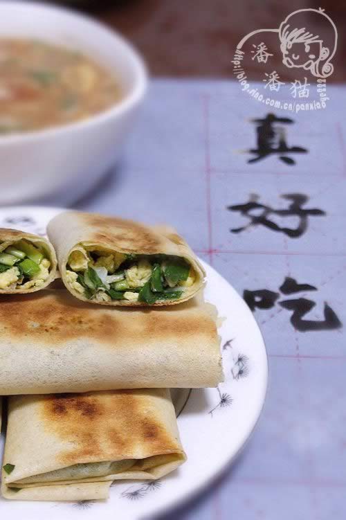无油版韭菜煎饼盒子的做法
