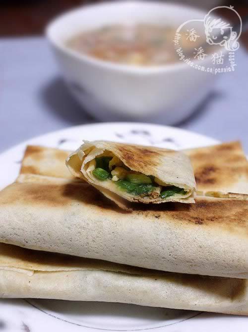 无油版韭菜煎饼盒子的做法