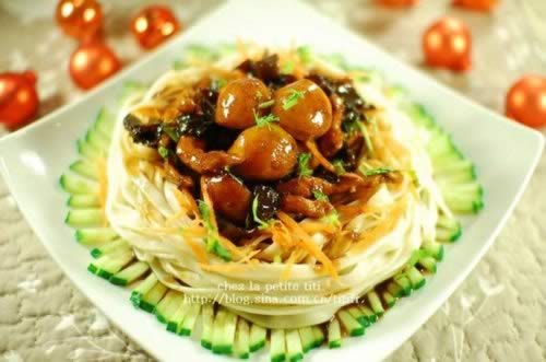 鱼蛋卤拌手工面的做法