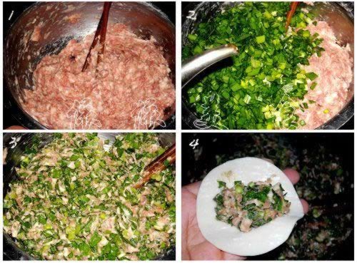 春韭鲜肉锅贴的做法
