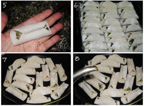 春韭鲜肉锅贴的做法