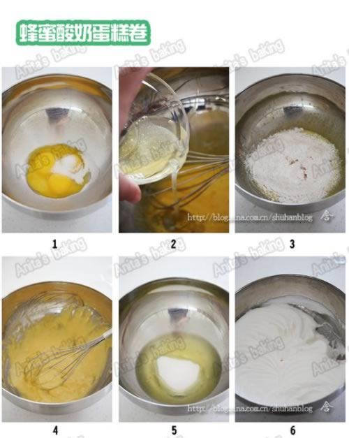 蜂蜜酸奶蛋糕卷的做法