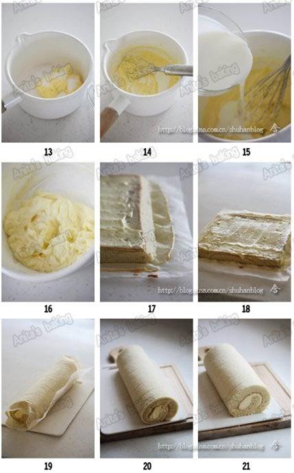 蜂蜜酸奶蛋糕卷的做法