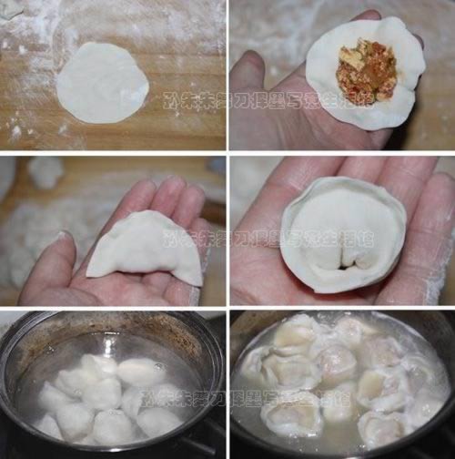 牛尾泡菜元宝汤饺的做法