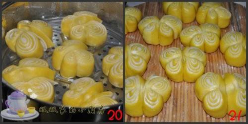 蝴蝶花卷的做法