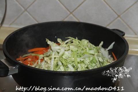 鸡丝炒乌冬的做法