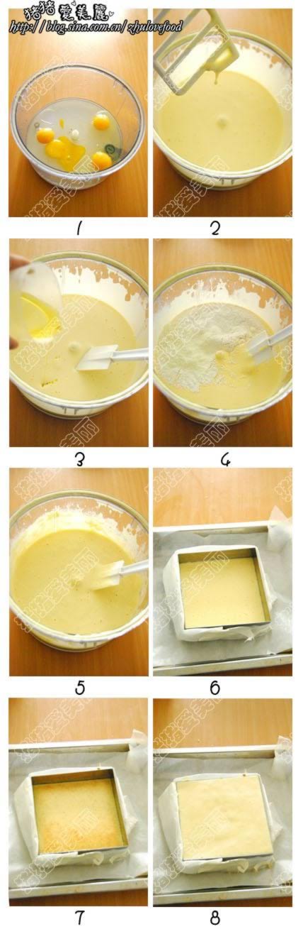 肉松海绵蛋糕的做法