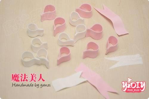 丝带太阳花双层翻糖蛋糕的做法