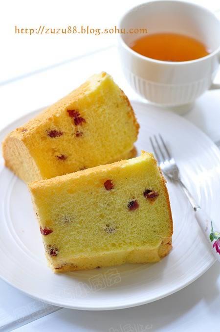 蔓越梅乳酪戚风蛋糕的做法