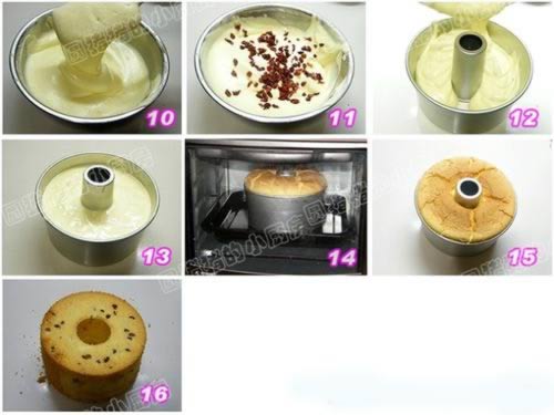 蔓越梅乳酪戚风蛋糕的做法