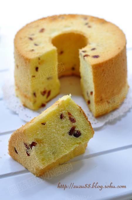 蔓越梅乳酪戚风蛋糕的做法