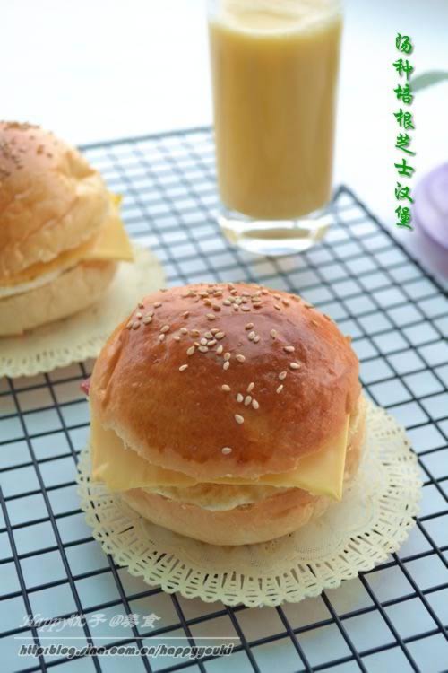 汤种培根芝士汉堡的做法