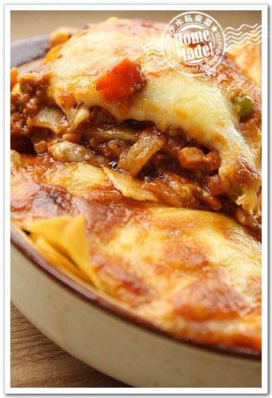 意大利茄汁肉酱焗千层面的做法