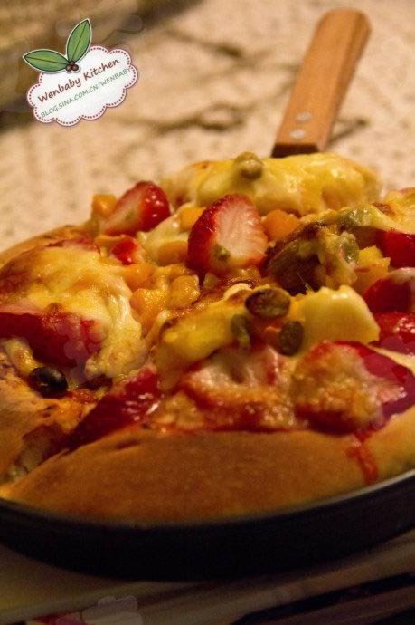 香甜水果披萨的做法