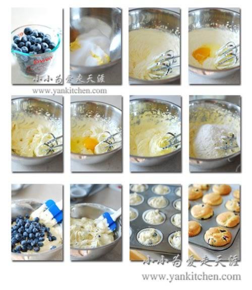 蓝莓麦芬的做法