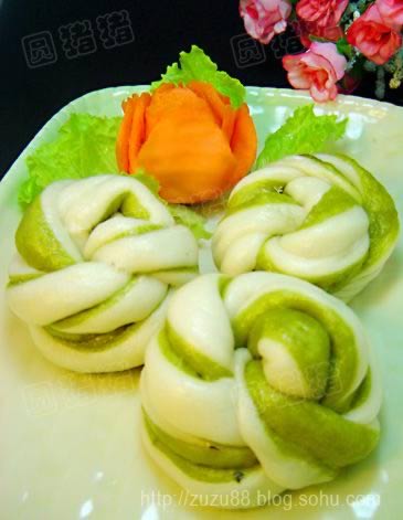 双色花卷的做法 双色花卷的做法