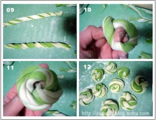 双色花卷的做法