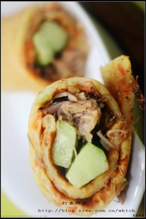 熏肉山药胡萝卜卷饼的做法