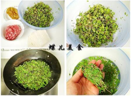 鸡汤萝卜苗猪肉馄饨的做法