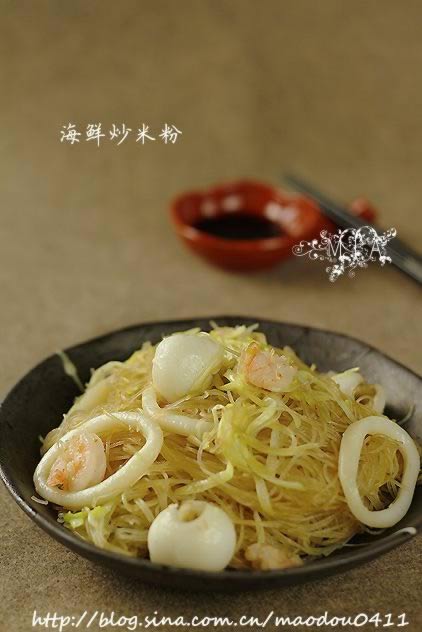 海鲜炒米粉的做法