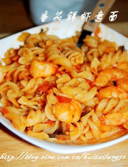 鲜虾番茄螺旋意面的做法