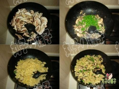 青豆蘑菇意面的做法