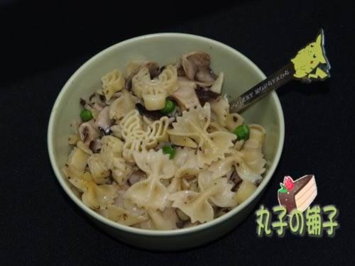 青豆蘑菇意面的做法
