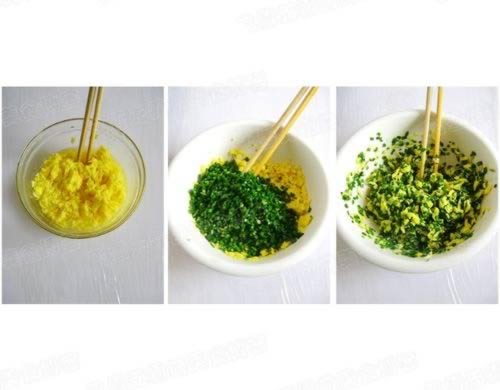 韭菜鸡蛋包子的做法