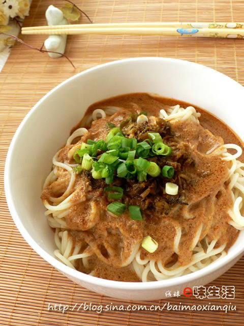 红油麻酱拌面的做法