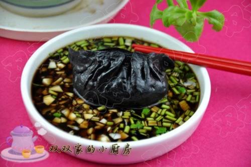 黑玉珍珠饺的做法