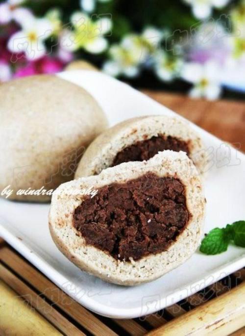 荞麦红豆包的做法