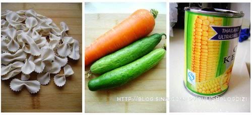 蝴蝶面田园沙拉的做法