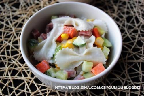 蝴蝶面田园沙拉的做法