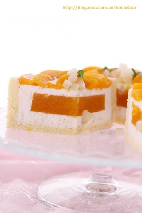蜜桃慕斯蛋糕的做法
