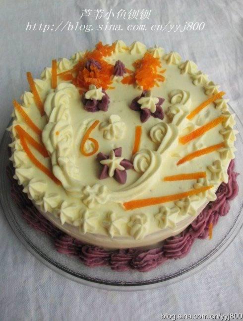 焦糖紫薯奶油蛋糕的做法