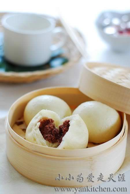 奶香红豆包的做法
