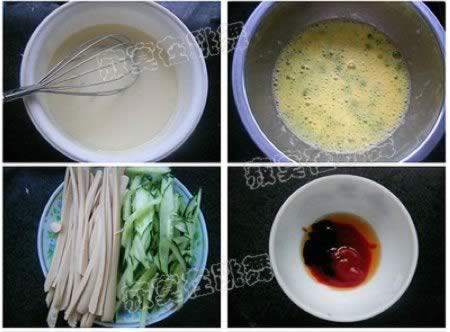 双色鸡蛋煎饼的做法